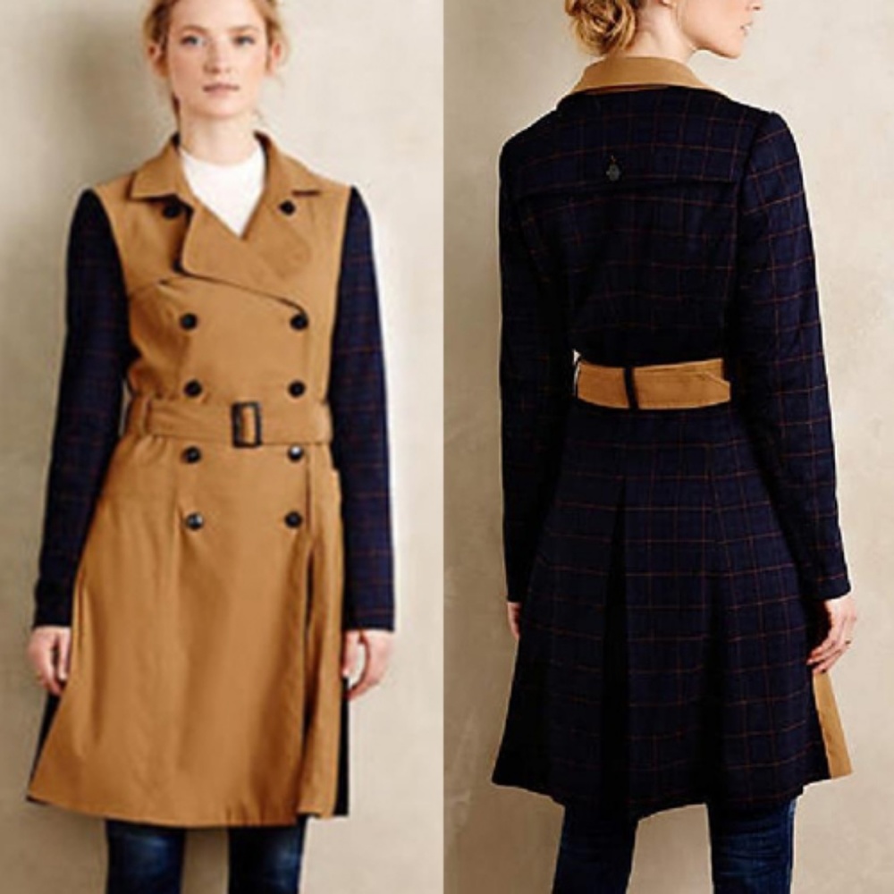 Anthropologie Harlyn Trench Coat